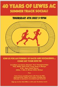 LAC 40 years Summer Track Social