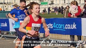 Lewes AC Member Ruby Whyte-Wilding is 3rd Female in the 2025 Brighton Half Marathon