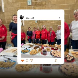 Lewes AC volunteers serve up sweet support for the 2025 Easter 10k, Junior Mile, and Toddler Trot runners.