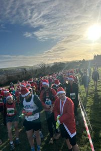 2024 Lewes Downland Santa Run Start