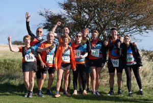 2025 AS Marolles line up at start of Lewes Downland 5 and 10 mile races