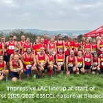 Lewes AC team at the start line of the 2025/2026 ESSCCL Blackcap fixture
