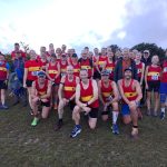 LAC members line up after completing the 2025 Masters Mantell