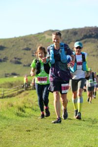 Sarah Robinson, Kate Seymour, David Prince-Iles 2025 Beachy Head Half Marathon