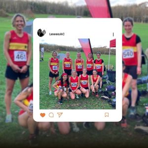 Lewes AC Senior Women Line up at SCCL Stanmer Park 2025/2026