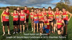 Senior Men celebrate 2025/2026 SCCL Stanmer Park Fixture