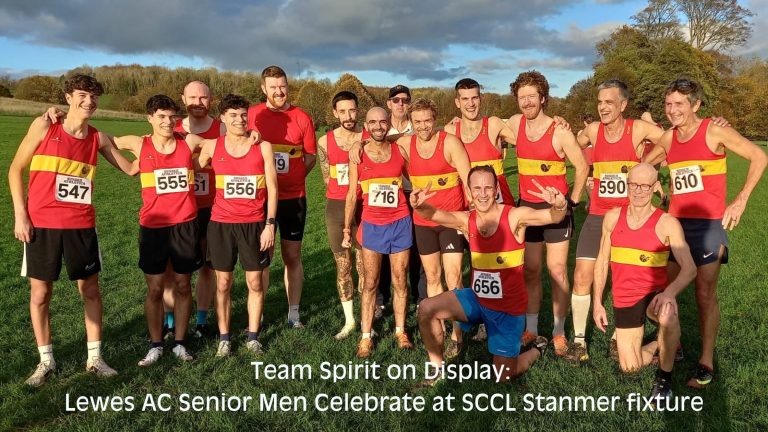 Senior Men celebrate 2025/2026 SCCL Stanmer Park Fixture