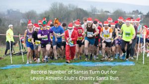 Lewes Downland Santa Run 2025 hosted by Lewes AC