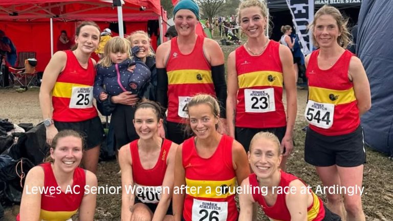 Senior Women line up after a gruelling 2025 SCCLArdingly fixture