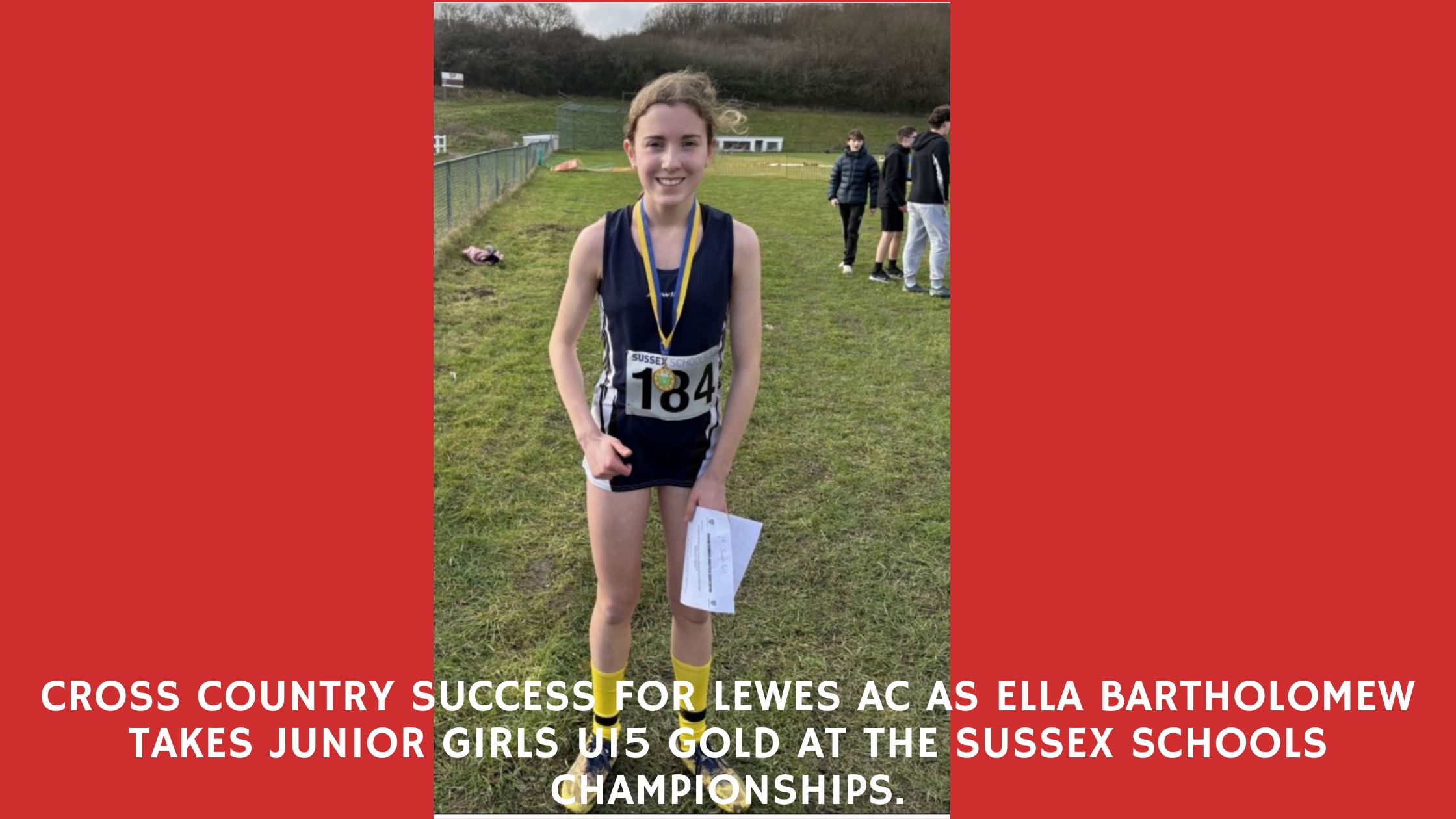 Lewes AC's Ella Bartholomew takes gold at Sussex Schools Championships