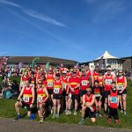 Lewes AC Members line up at the start of the 2026 Lewes AC Easter 10k