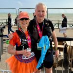 Nick Williams paces Rachel Phillips to complete her first marathon | 2026 Brighton Marathon