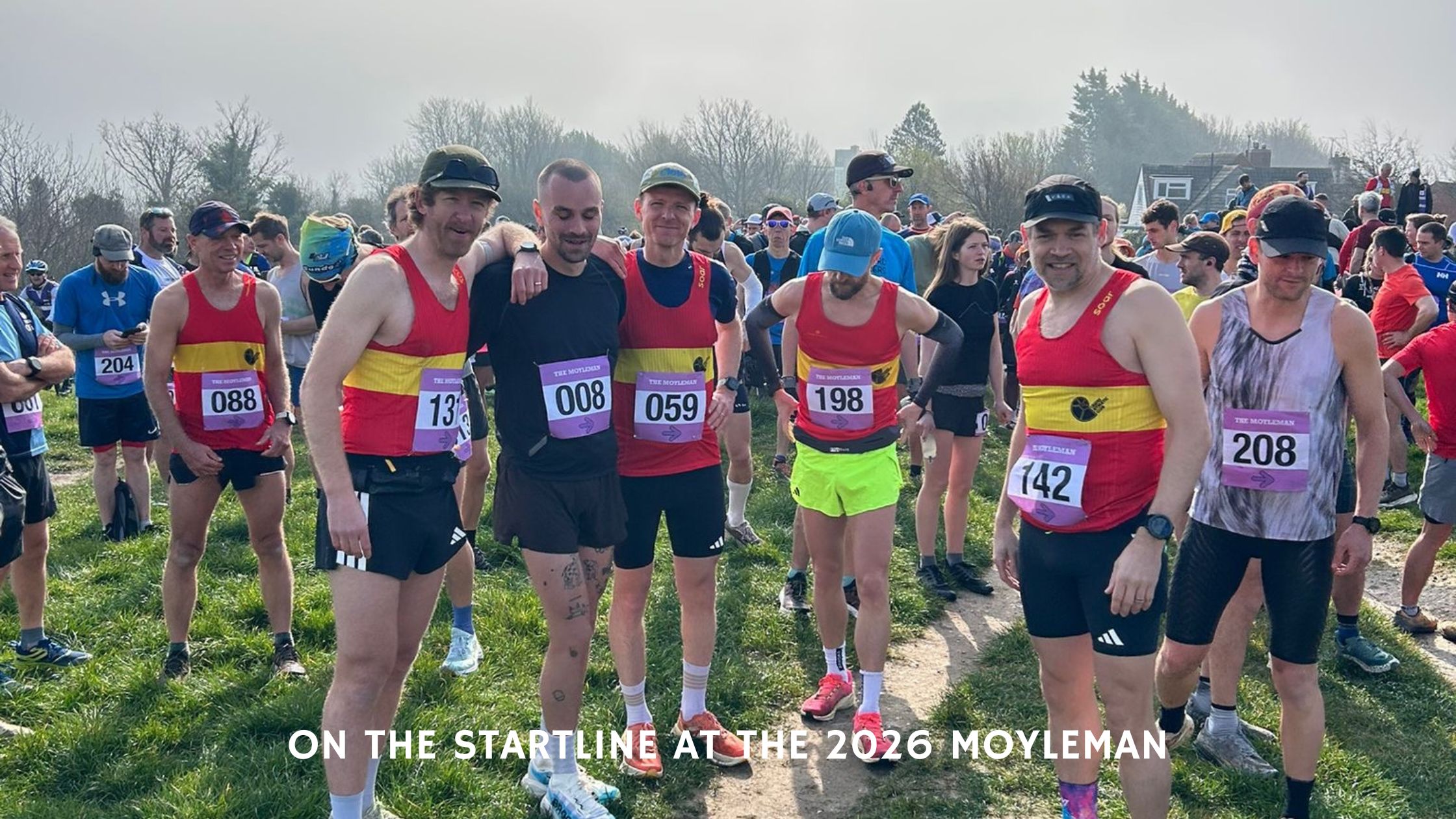 Lewes Athletic Club runners on the startline at the 2026 Moyleman