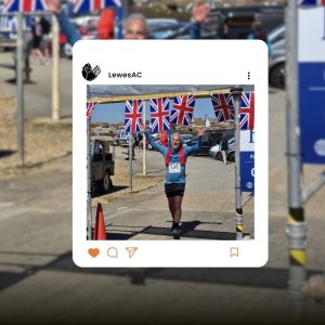 Lewes AC's Adrian Thompson, 2026 Martello Half Marathon