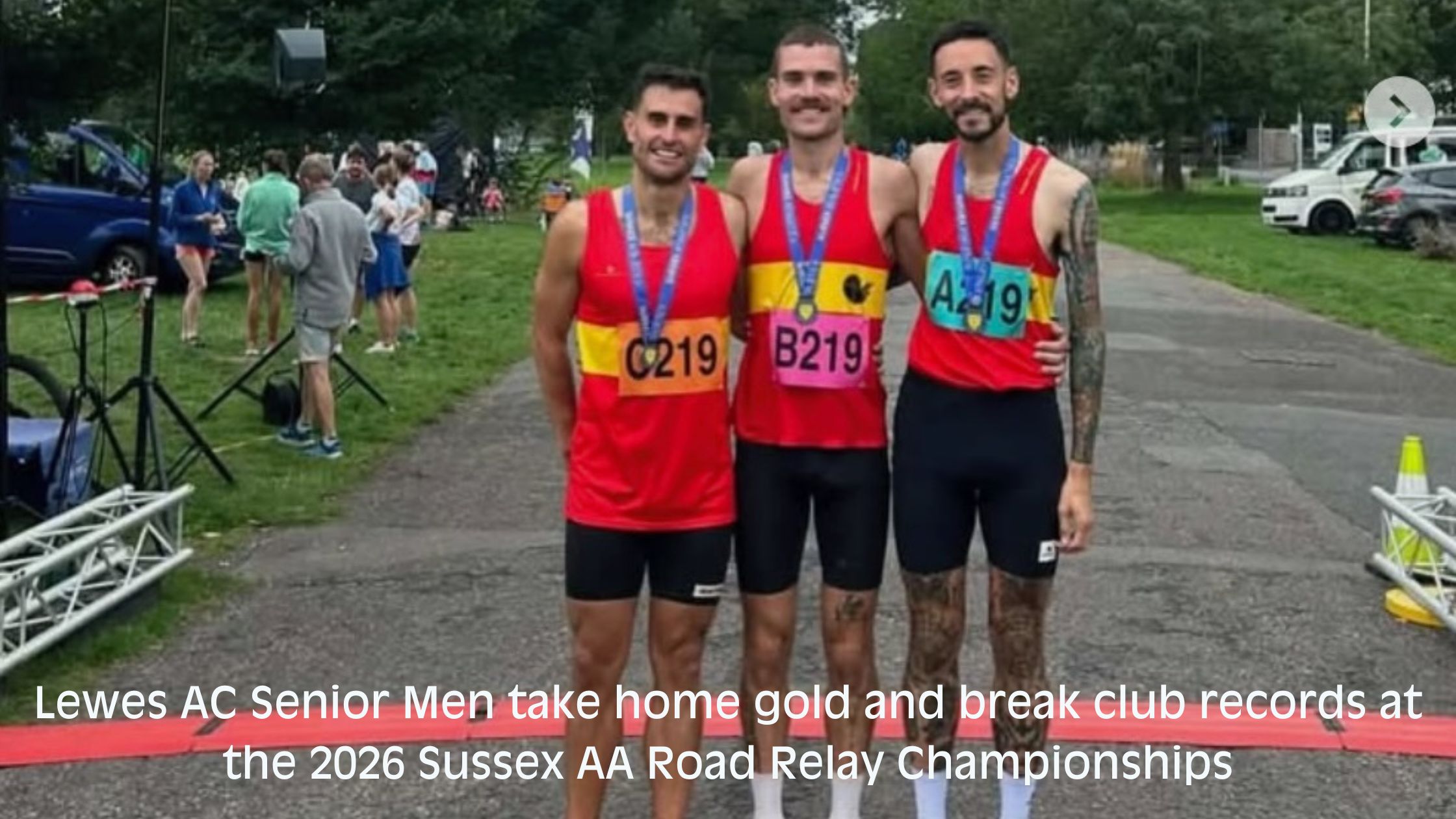 Lewes AC Senior Men 2026 Sussex AA Road Relay Championships